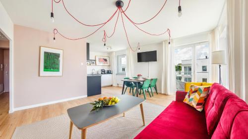 Kuchyňa alebo kuchynka v ubytovaní Prywatne apartamenty Sun & Snow w Porta Mare