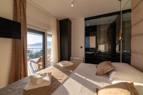 Postel nebo postele na pokoji v ubytování Luxury penthouse Vagabundo