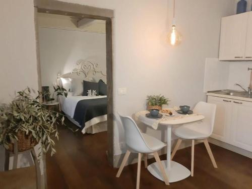 Kuchyň nebo kuchyňský kout v ubytování Noi Due a Cortona