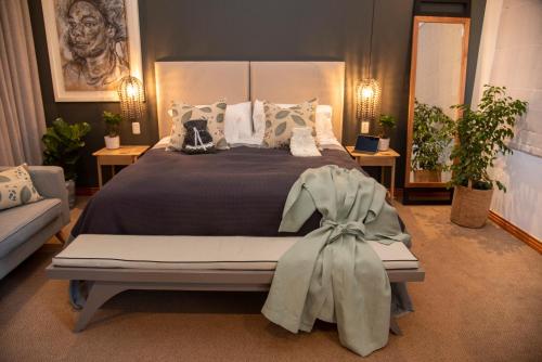 Postel nebo postele na pokoji v ubytování Hudson Manor - Entabeni, Knysna