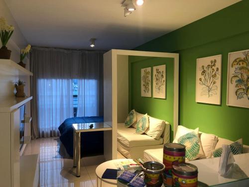 Χώρος καθιστικού στο 9 de Julio Park Suites