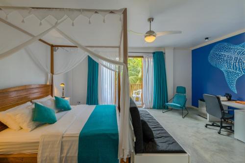 Postel nebo postele na pokoji v ubytování Boutique Beach All Inclusive Diving Hotel