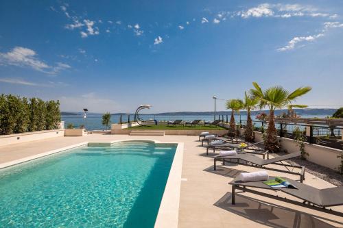 Beachfront Villa Anemona with Pool