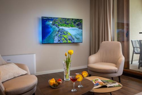 Beachfront Villa Anemona with Pool