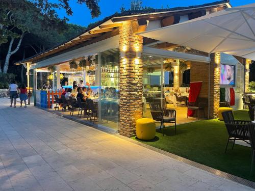 En restaurant eller et andet spisested på Villaggio I Sorbizzi