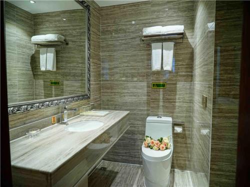 Koupelna v ubytování Vienna Hotel Guangxi Liuzhou Luzhai