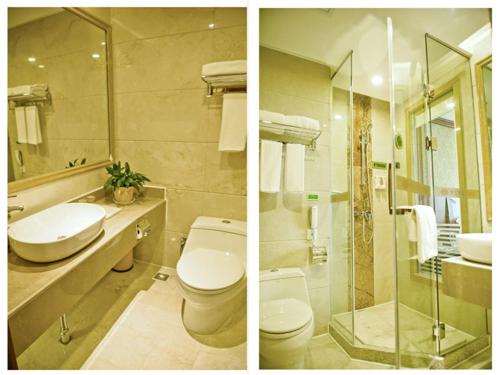 Koupelna v ubytování Vienna Hotel Shanghai Zhongqiao Institute