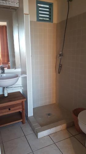 Koupelna v ubytování Bellevue Appartement