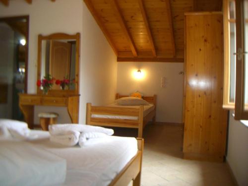 Postel nebo postele na pokoji v ubytování Blue Villa
