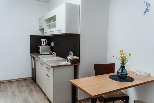 Η κουζίνα ή μικρή κουζίνα στο Dudok House