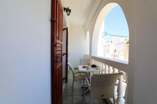 Posezení v ubytování Finikas Santorini