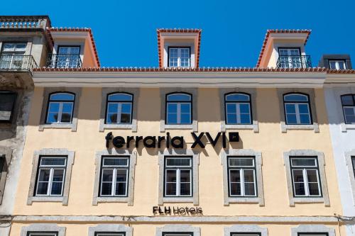 a building with the words ferrero xwb on it at Ferraria XVI FLH Hotels Lisboa in Lisbon