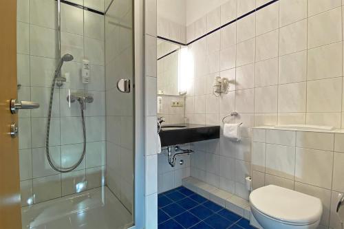 Koupelna v ubytování Hotel Danner