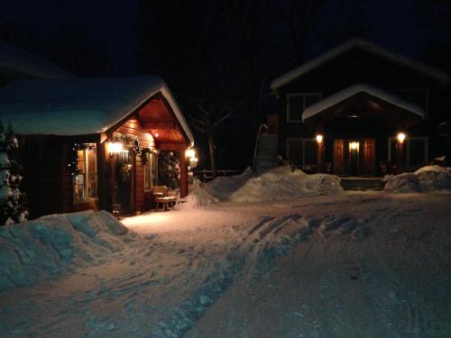 Heather Lodge semasa musim sejuk