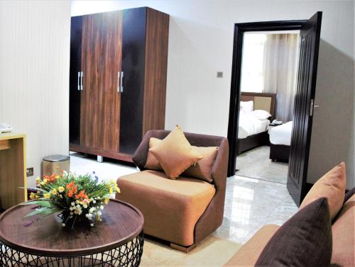 Posezení v ubytování Hera Hotel Kampala
