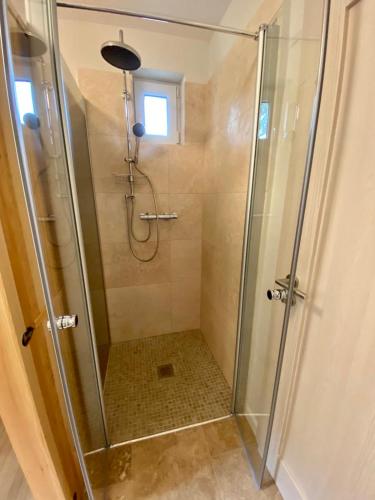 Koupelna v ubytování Traumhaus Thale mit Sauna und Kamin
