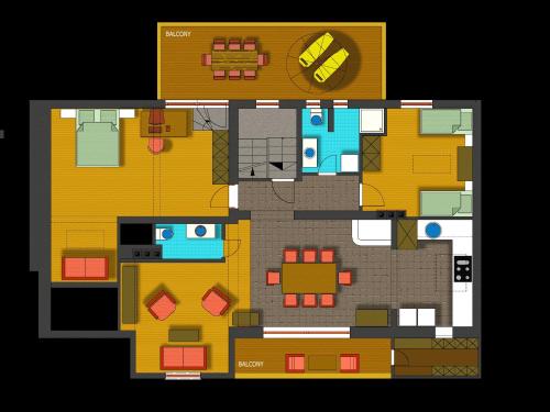 De plattegrond van myNest Appartements