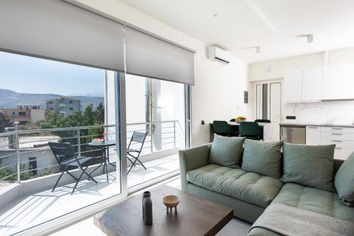 A seating area at Analogy chania apartment