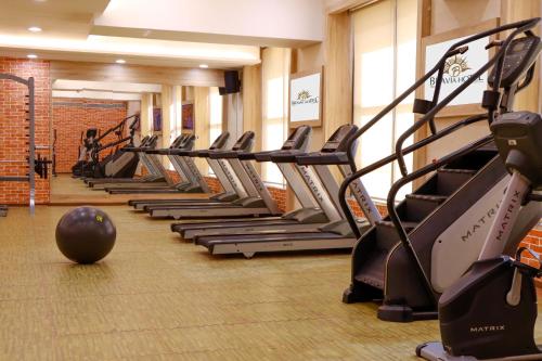 Fitness centrum a/nebo fitness zařízení v ubytování Bravia Hotel Niamey