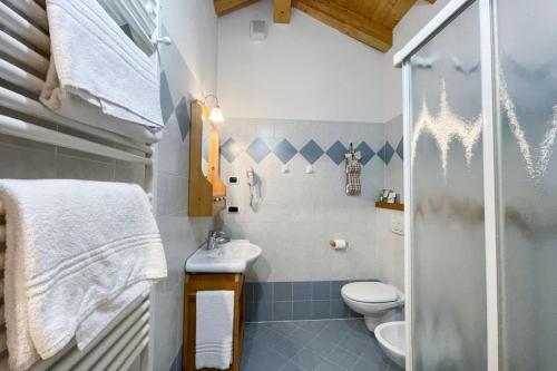 Koupelna v ubytování Room & Breakfast Cà mea Dina