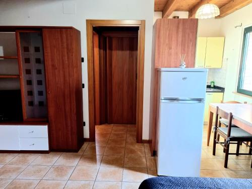 Η κουζίνα ή μικρή κουζίνα στο ANTICA CORTE ORTAIA APPARTAMENTI