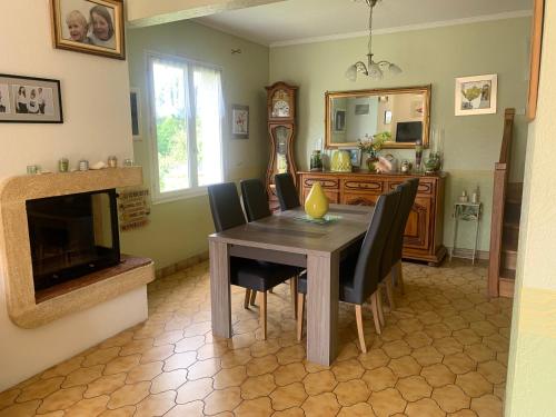 Χώρος καθιστικού στο Chambre D'Hote