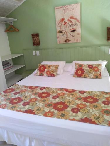 Cama o camas de una habitación en Pousada Tatuapara