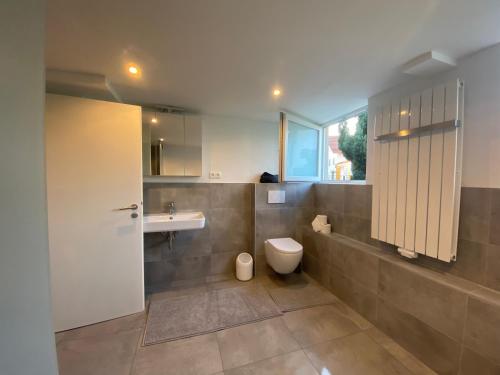 Koupelna v ubytování Vogelnest