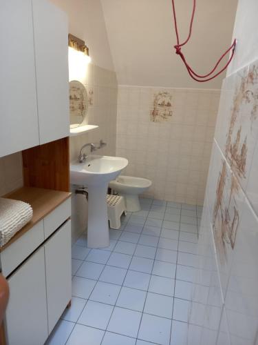 Koupelna v ubytování l'orangerie