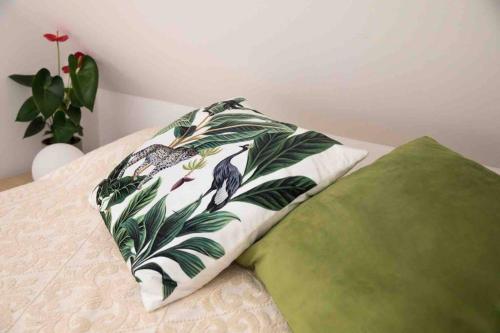 A bed or beds in a room at Stay Veszprèm, modern city center flat