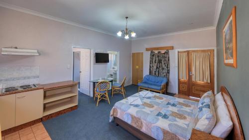 Postel nebo postele na pokoji v ubytování Townview Motel