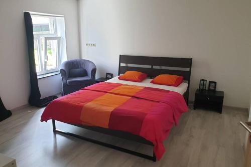 Postel nebo postele na pokoji v ubytování Maison située à 1km du circuit de Francorchamps