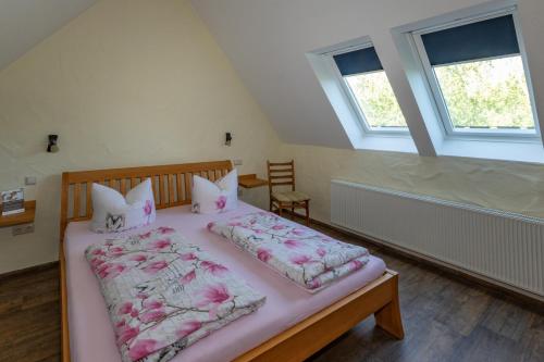 Postel nebo postele na pokoji v ubytování Steffi´s Spreewald Träume