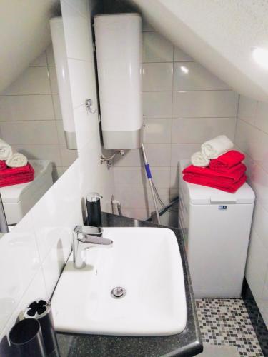 Koupelna v ubytování Apartman HAN