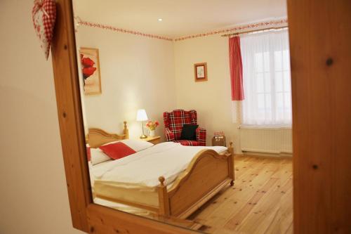 Postel nebo postele na pokoji v ubytování Apartmány Domestika