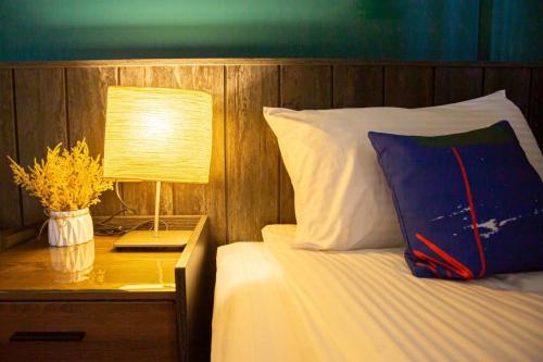 Cama o camas de una habitación en 阿鑫民宿