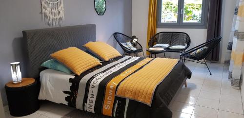 Voodi või voodid majutusasutuse Villa Azalées toas