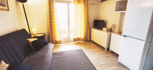 Μια τηλεόραση ή/και κέντρο ψυχαγωγίας στο Les Marines d'Agay Studio climatisé