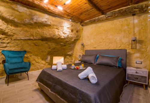 Postel nebo postele na pokoji v ubytování Villa Iasonas