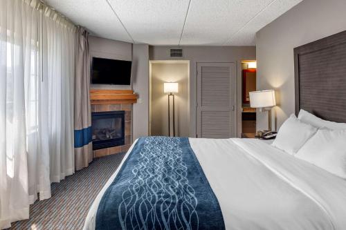 Ένα ή περισσότερα κρεβάτια σε δωμάτιο στο Comfort Inn Griswold