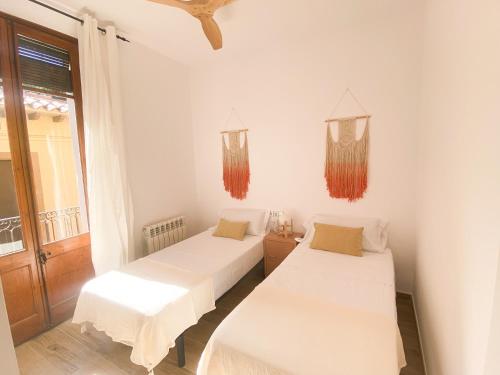 Krevet ili kreveti u jedinici u objektu Apartamento mediterraneo, nuevo y acogedor de Eva