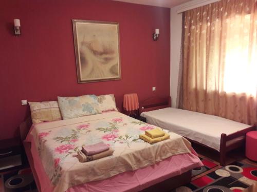 Tempat tidur dalam kamar di Villa Iva