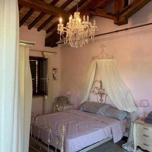 Giường trong phòng chung tại Villa Millefiore