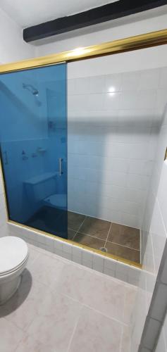 Koupelna v ubytování Hostal Flores
