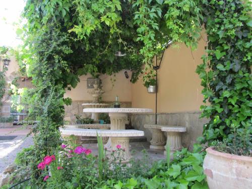 Κήπος έξω από το Apartamentos Turisticos Sanahuja