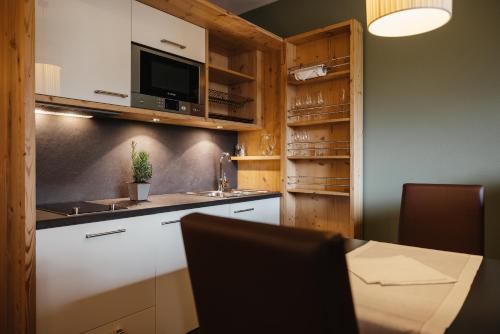 Dapur atau dapur kecil di Lagació Hotel Mountain Residence