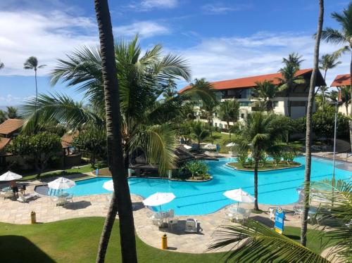 View ng pool sa Marulhos Suites Resort StudioTerreo o sa malapit