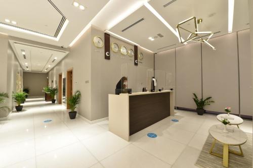 
The lobby or reception area at Saray Deluxe Hotel Apartments
