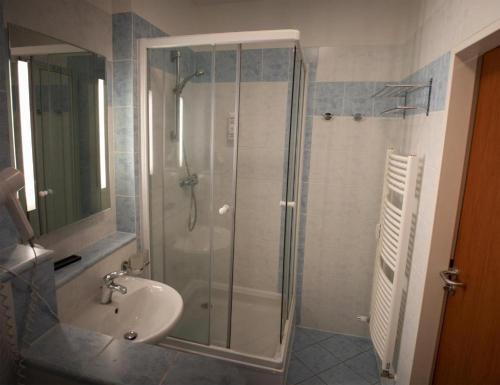 Koupelna v ubytování Lipno-Frymburk C 409