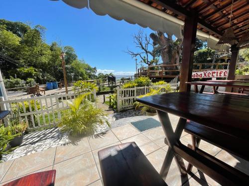 Ein Balkon oder eine Terrasse in der Unterkunft Pousada Xerife